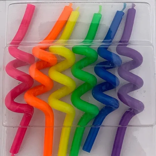 pic of Curly Neon Colors Candles